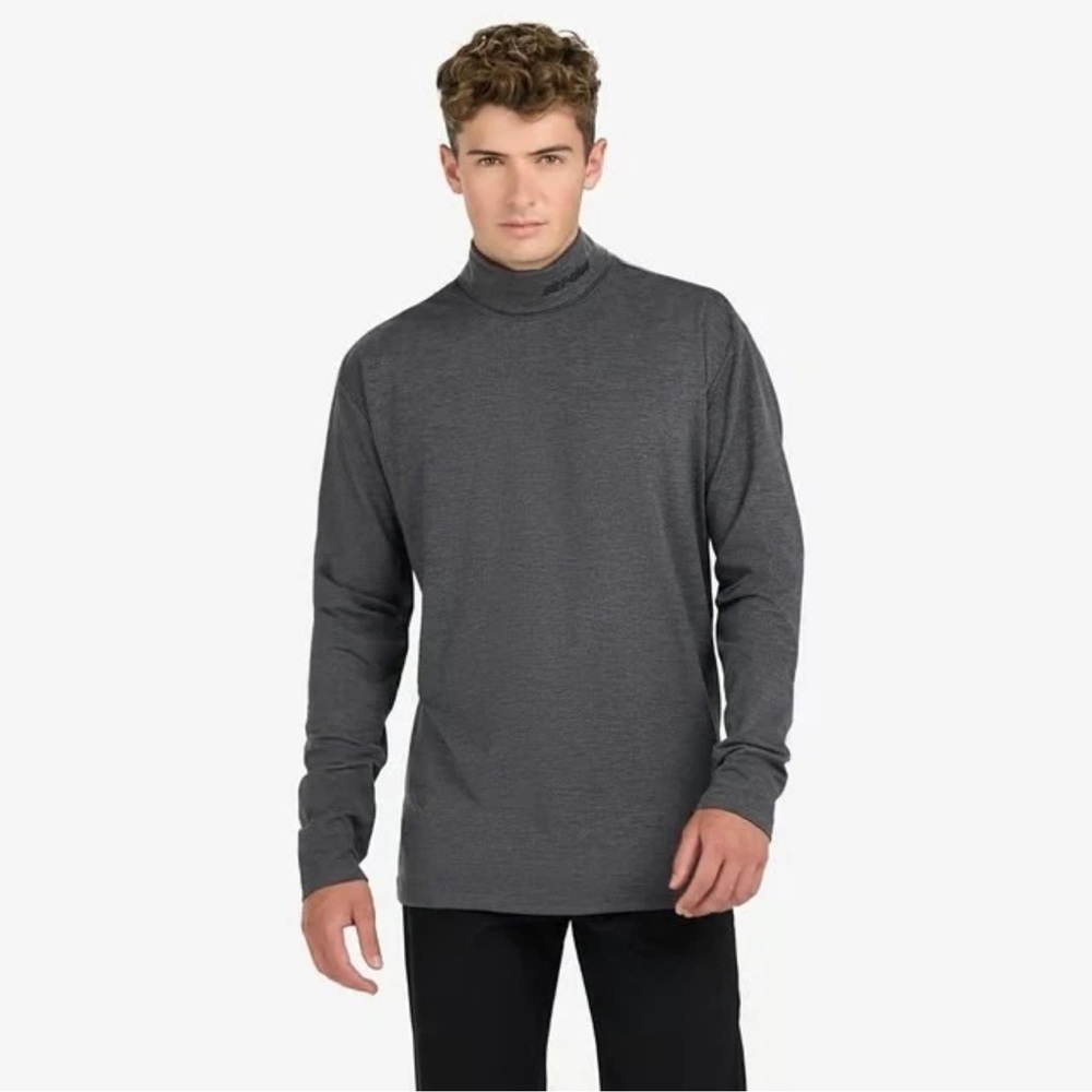 Men's Gray Turtleneck Sweater